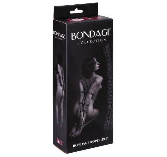 Wiązania-Rope Bondage Collection Grey 9м